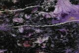 Purple Polished Charoite Slab - Siberia #129075-1